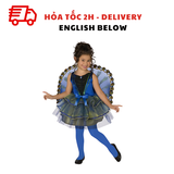 Bộ Váy Hóa Trang Con Công Cho Bé Gái Tiệc Halloween - Peacock Dress For Girls, Halloween Costume, Animal Costumes For Kids TPHT08