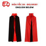 Bộ Trang Phục Hóa Trang Áo Choàng Đen Đỏ Cho Bé- Red And Black Cloak For Kids TPHT71