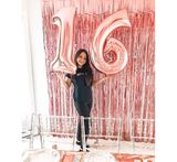 Rose Gold Sparkling Foil Curtain snne69