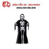 Bộ Trang Phục Hóa Trang Áo Choàng Ma Quỷ Kinh Dị Màu Đen Cho Người Lớn - Black Howling Ghost Adult's Cosplay Costume For Halloween Parties TPHT12