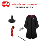 Bộ Trang Phục Áo Choàng Gryffindor Và Phụ Kiện Hóa Trang Harry Potter - Harry Potter Gryffindor Robe and Costume Accessories Set TPHT38