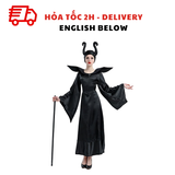 Bộ Trang Phục Hóa Trang Halloween Tiên Hắc Ám Maleficent - Maleficent Dark Fairy And Witch Fairy, Fairy Tale Fancy Dress, Halloween Cosplay Costume TPHT02