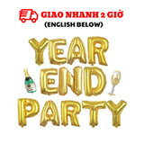 Bộ bóng trang trí  tiệc Year End Party nhiều màu yept25