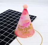 Nón sinh nhật hồng BD hat nonk 28