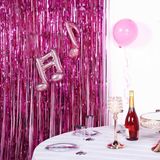 Purple Sparkling Foil Curtain snne77