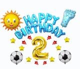 Bộ Bóng Trang Trí Sinh Nhật Bóng Đá Combo Birthday Football KAB29