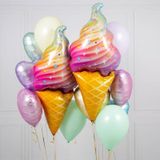 Bộ Bóng Kem Và Tim Trang Trí - Ice-cream and Heart Balloon Set TCD15