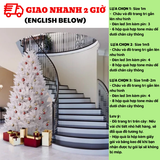 Bộ cây thông Noel màu trắng và phụ kiện trang trí cây thông ctne21