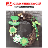 Vòng Hoa Treo Cửa Trang Trí Lễ Hội Patrick's Day - St Patricks Day Wreaths For Front Door Decorations PTD18