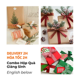 Bộ Combo Hộp Giấy Và Phụ Kiện Trang Trí Hộp Quà Giáng Sinh - Combo Christmas Gift Boxes And Decoration Accessories BBNE80
