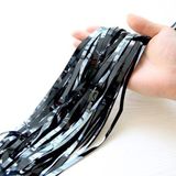 Black Sparkling Foil Curtain snne80