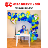 Bộ bong bóng trang trí sinh nhật Babyshark tcl26