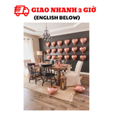 Bộ Bóng Tim Màu Rosegold Trang Trí Ngày Lễ Valentine - Rosegold Heart Foil Balloons For Valentine Decorations VLT20