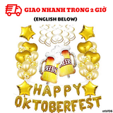Bộ Bóng Trang Trí Oktoberfest Màu Vàng Oktoberfest Yellow Balloon OTBF06