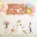 Bộ Bóng Tiệc Chia Tay Độc Thân chữ 'Bridal Shower' - Bachelorette Party 'Bridal Shower' Balloon Set CTDT15