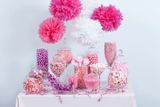 Bộ hoa giấy trang trí pompom set htc13