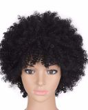 Tóc giả xoăn đen - Black curly wig