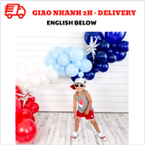 Bộ bóng cao su trang trí ngày Quốc Khánh Mỹ qkm18