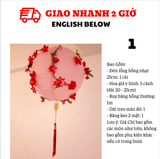 Đèn Lồng Hoa Đào Trang Trí Tết PKTET36