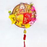 1 mẹt hoa trang trí tết - Bamboo flat for Tet pktet72