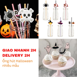 Ống Hút Giấy Chủ Đề Halloween Nhiều Mẫu Halloween Straws BBHL53