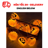 Bộ Đèn Trái Bí Ngô Trang Trí Tiệc Halloween Pumpkin LED Light BBHL62