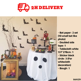 Set Bat decorations for Halloween bbhe29