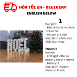 Combo Chữ Đèn Led Trang Trí Noel Led Light Letters BBNE27