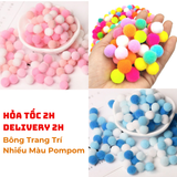 Cục Bông Trang Trí Nhiều Màu Pompom BBNE62