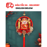 Ông Thần Tài Lắc Đầu Treo Tường, Cửa Trang Trí Tết - Shaking Head God of Wealth Pendant New Year Hanging Decoration PKTET81