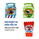Hộp Quà, Hộp Bắp Chủ Đề Chó Cứu Hộ Cho Bé Nhiều Mẫu - Paw Patrol Gift Box, Popcorn Box For Kid Multiples Options CCH63