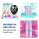 Pháo Phụt Giấy Kim Tuyến Cho Tiệc Tiết Lộ Giới Tính Nhiều Mẫu - Confetti Canon For Gender Reveal, Boy Or Girl Party Multiple Options TBGT51