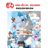 Set Bong Bóng Sinh Nhật Baby Shark - Baby Shark Happy Birthday Balloons Set TCL40