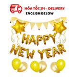 Bộ bóng trang trí Happy New Year set cbhp70