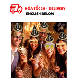Bộ 5 Phụ Kiện Nón và Kèn Mừng Tiệc Năm Mới - 5 Happy New Year Hat And Blowout PTK08