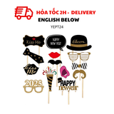 Bộ phụ kiện chụp hình 14 món - New year photo props yept24