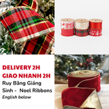 Ruy Băng Trang Trí Giáng Sinh - Noel Ribbons BBNE67