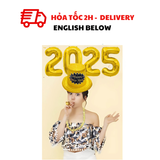 Bộ Bong Bóng Trang Trí Tiệc Năm Mới Màu Vàng CBHP10