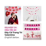Dây Cờ Trang Trí Valentine, Lễ Tình Nhân, 14/2 - Valentine Buntings, Banner For Valentine Decorations VLT15
