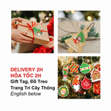 Đồ Treo Trang Trí Cây Thông -  Gift Tag Christmas Tree Decorations BBNE72