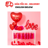 Bộ Bong Bóng I Love You Trang Trí Valentine, 14/02, Lễ Tình Nhân Cho Cặp Đôi - I Love You Balloon Set For Valentine Decorations, Couples Day, 14/02 VLT46