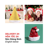 Nón Ông Già Noel Nhiều Mẫu - Santa Claus Hats Multiple Designs BBNE47