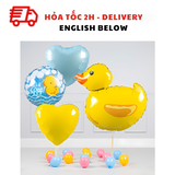 Bộ Bong Bóng Hình Vịt Đáng Yêu Trang Trí Sinh Nhật Cho Bé - Lovely Duck Balloon Set For Kid's Birthday Decoration HLK76