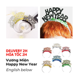 1 cái vương niệm giấy Happy New Year crown cbhp66