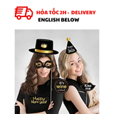 Bộ Phụ Kiện Chụp Hình Photo Props Happy New Year YEPT21