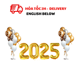 Bộ Bong Bóng Trang Trí Tiệc Năm Mới Màu Vàng CBHP09