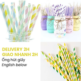 Ống hút giấy - Straws nhiều mẫu tcl39