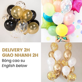 Bộ 10 Bóng Cao Su Màu Sắc, Cho Sinh Nhật, Đám Tiệc - Latex Balloon Multiple Color, For Birthday, Parties BBCS02