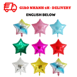 Bóng Hình Ngôi Sao Trang Trí Tiệc Nhiều Màu - Star Foil Balloons PTD33