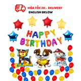 Bộ Bóng Sinh Nhật Nhiều Màu Chó Cứu Hộ Paw Patrol Birthday Balloon Set CCH37